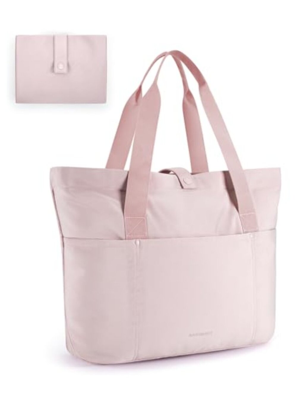 Foldable Water Resistant Tote Bag with Zipper Large Shoulder Handbag Travel Work